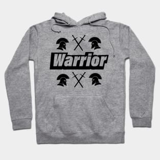 Warrior being a warrior text design Hoodie